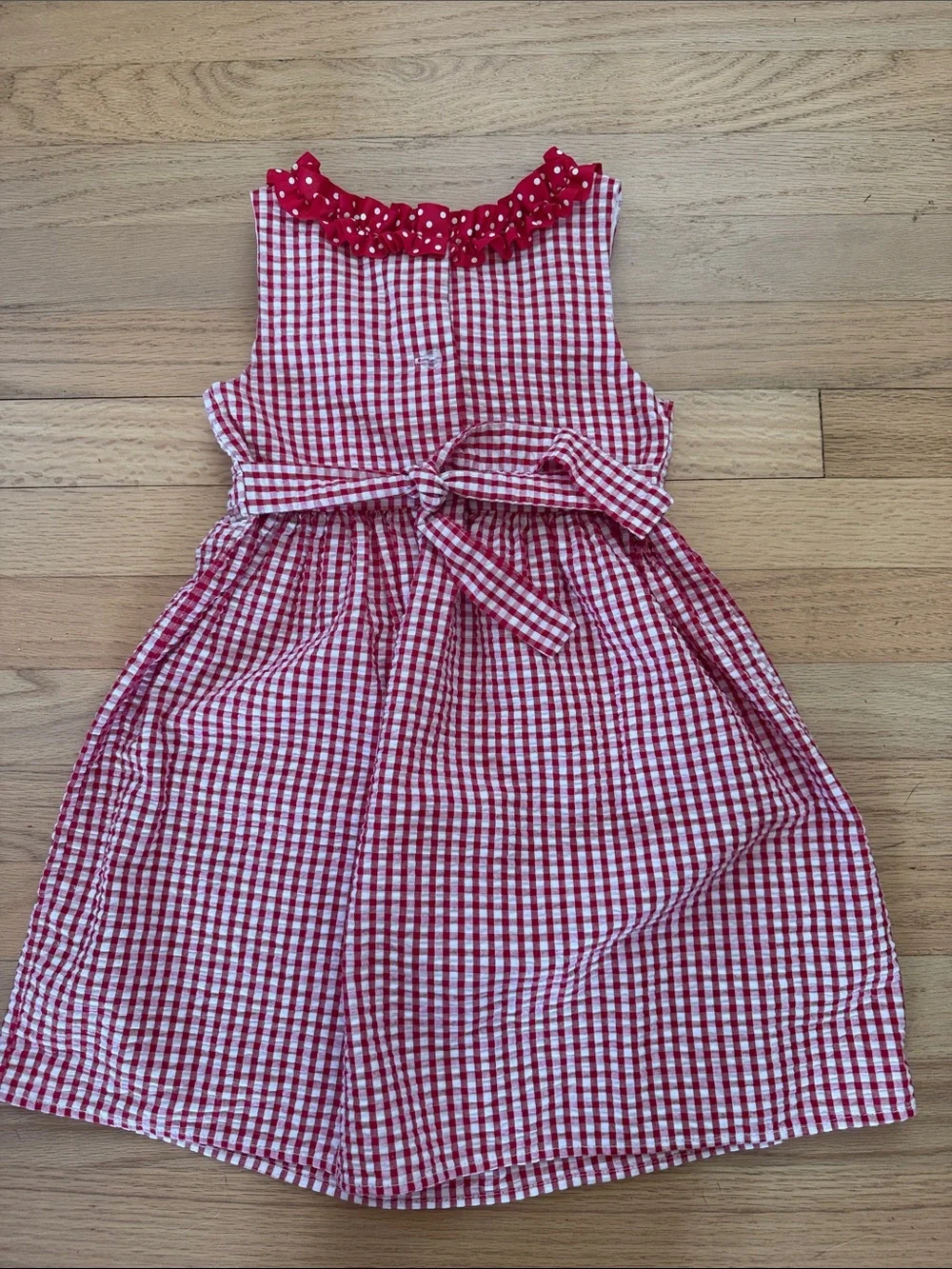 Emily Rose Girls 5T Red & White Gingham Watermelon Dress